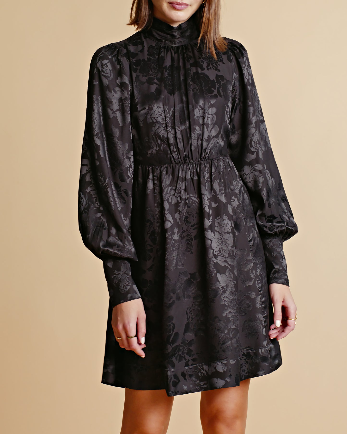 byTiMo Jacquard Black Viscose