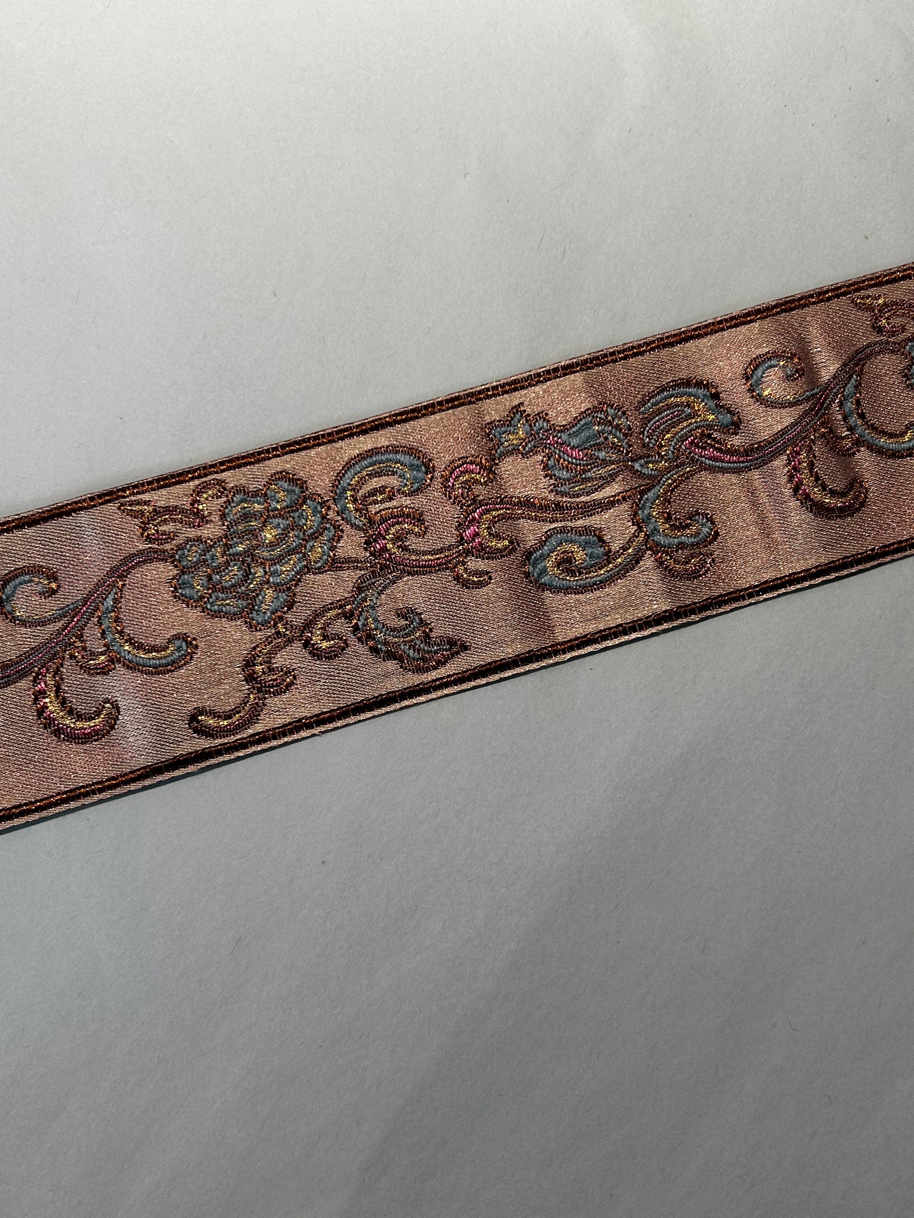 Jacquardbånd 60 mm Lilla/Blå