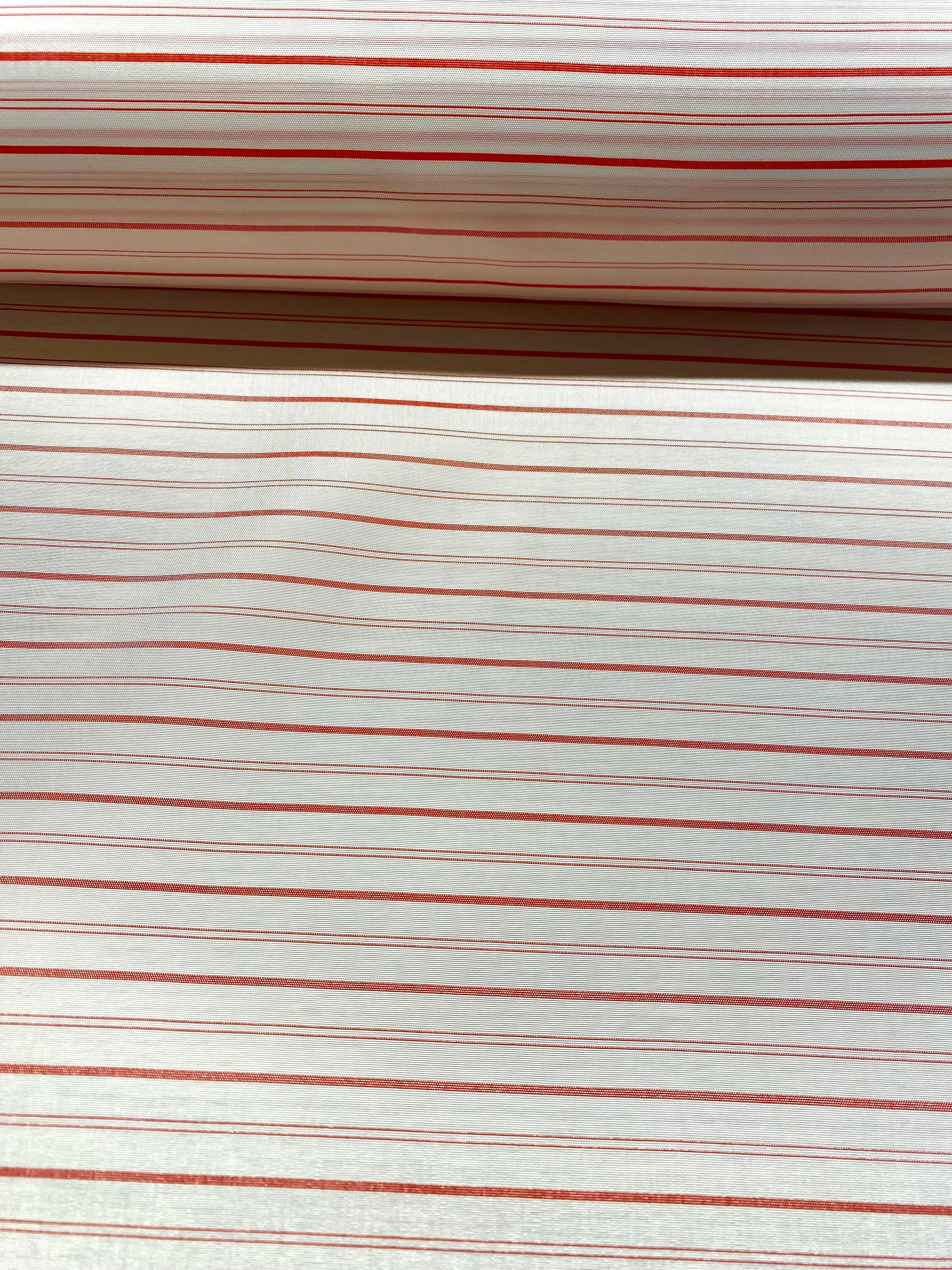 Fôr - Striper rød/hvit Viskose