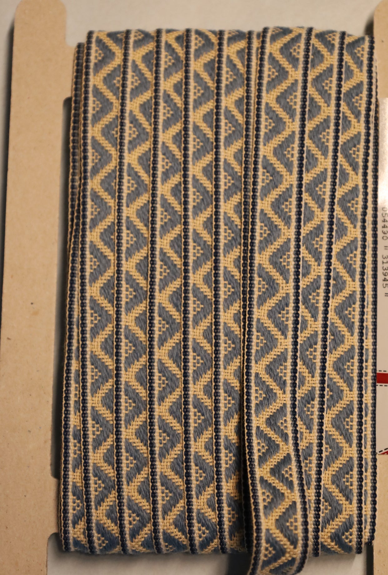 Ullbånd, Aker, 20 mm Blå