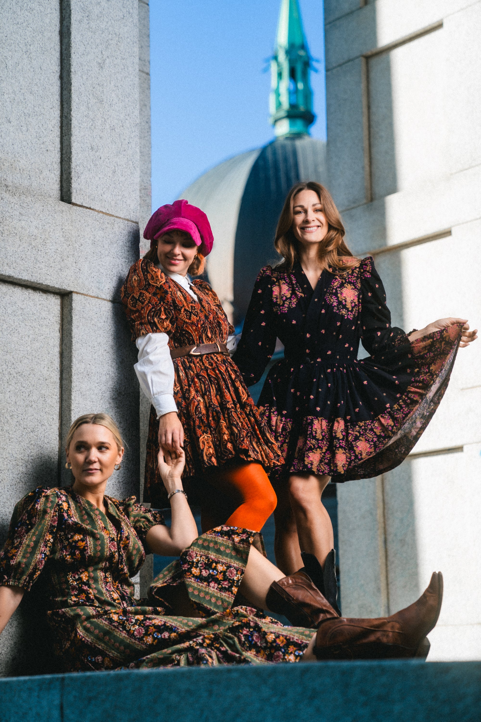 Knappekjolen med rynkekappe