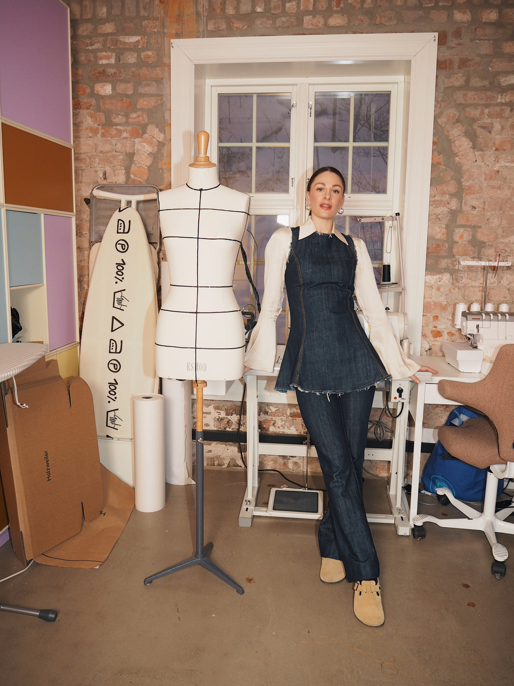 Kort Dressing med rund hals