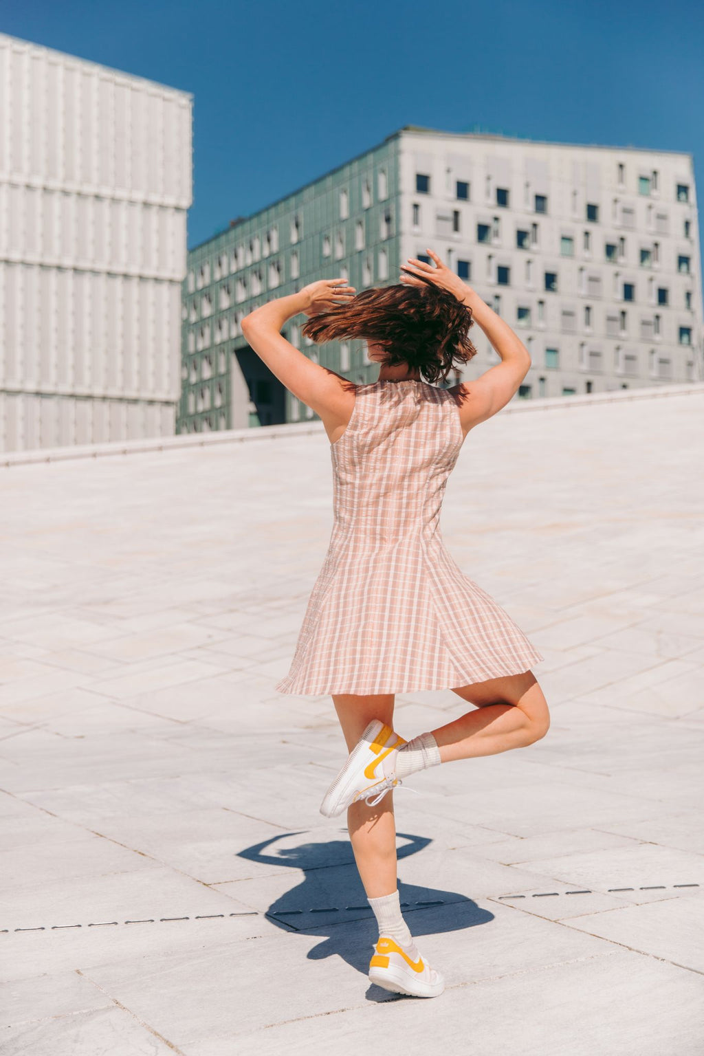 Kort Dressing med rund hals