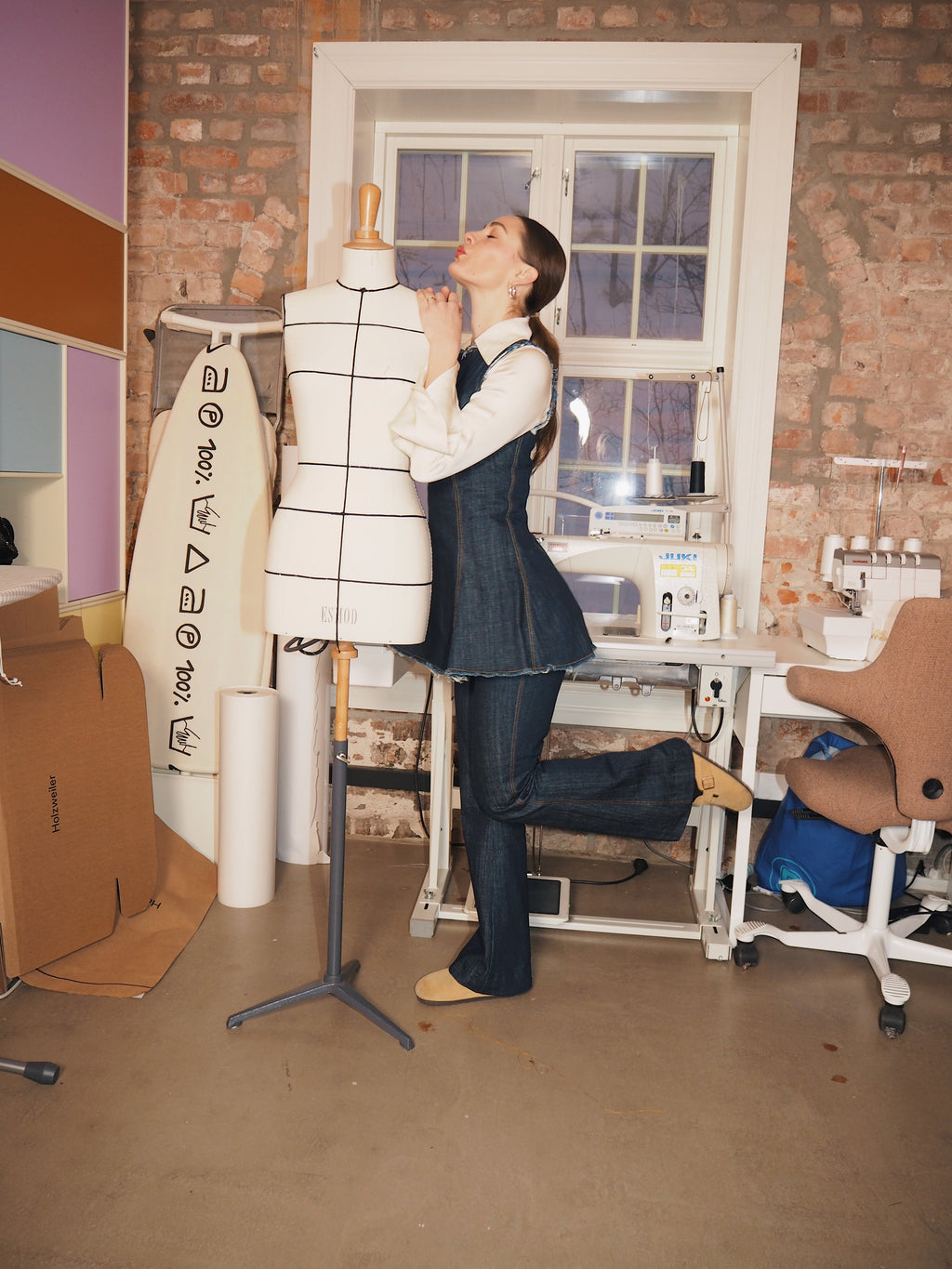 Kort Dressing med rund hals