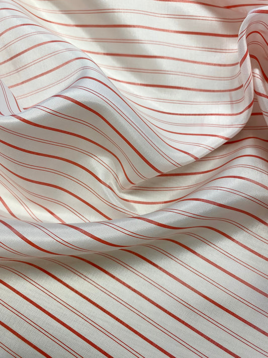 Fôr - Striper rød/hvit Viskose