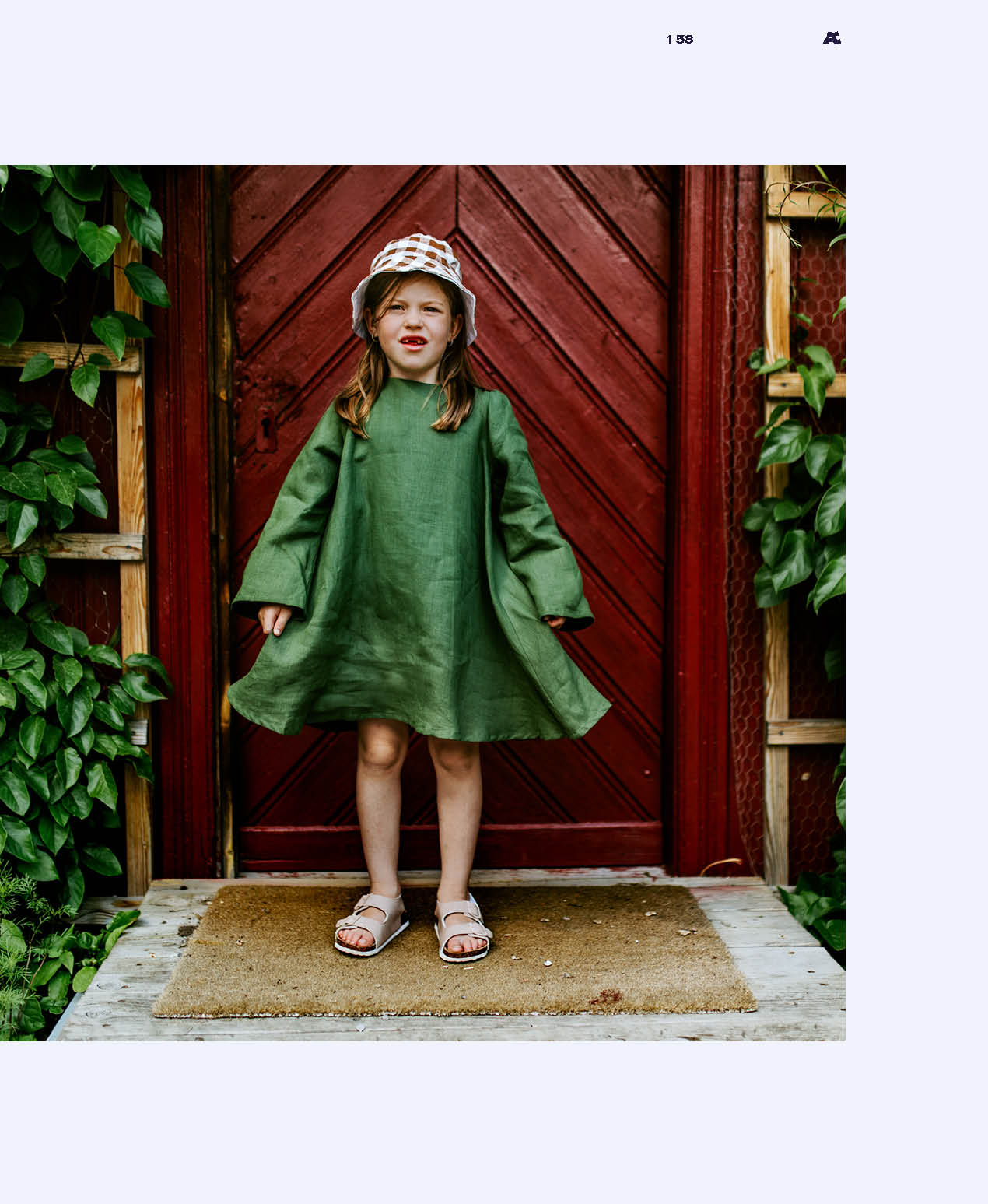 Fæbrik kids + Liberty Fabrics-stoff til Baby Bell blå