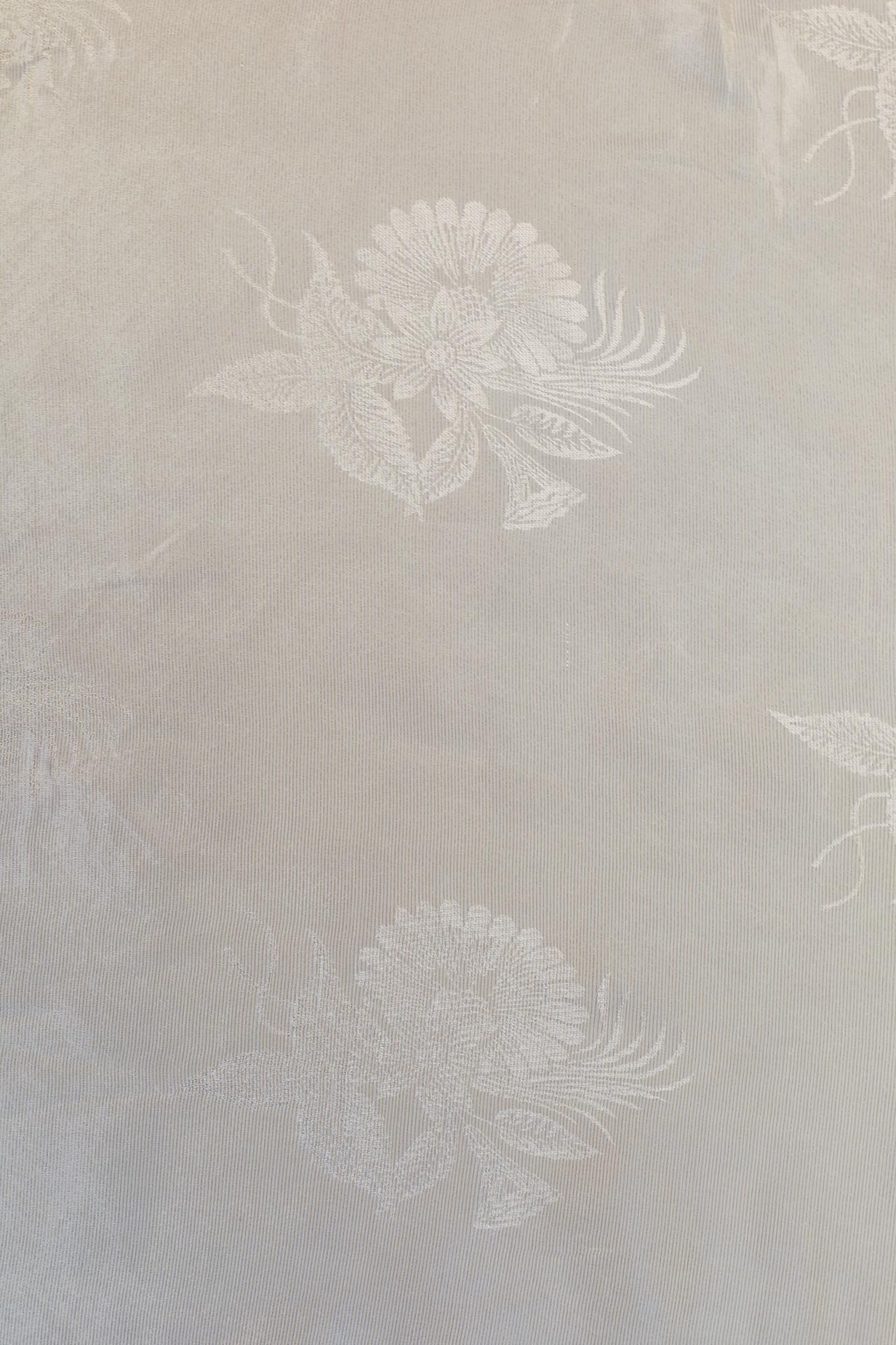 byTimo - White Zari Jaquard