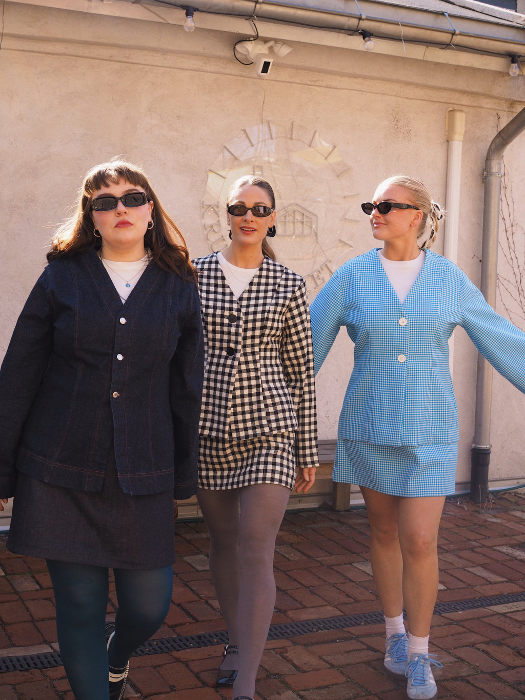 Cæmper som blazer med Denim