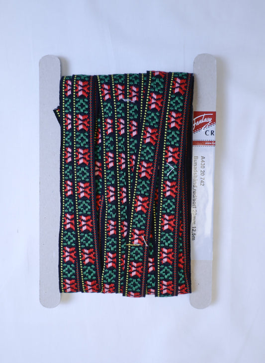 Bunadsbånd Rød/sort