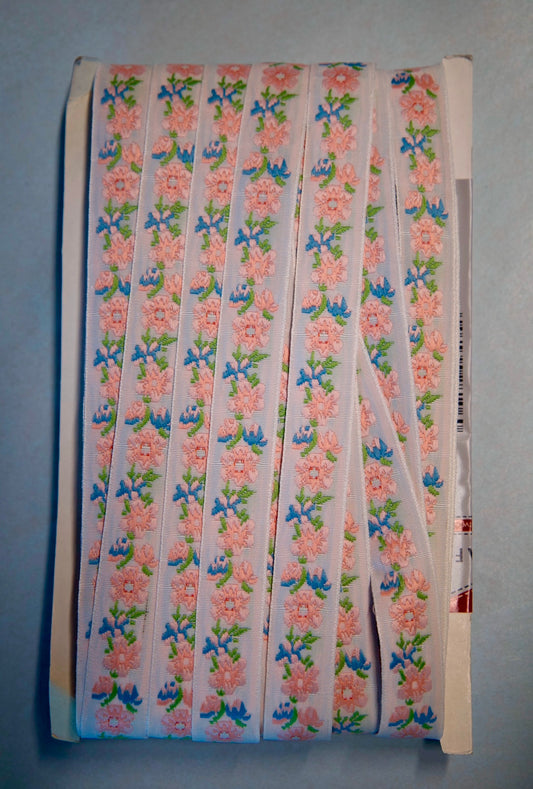 Koftebånd/Jaquard, 20 mm Rosa