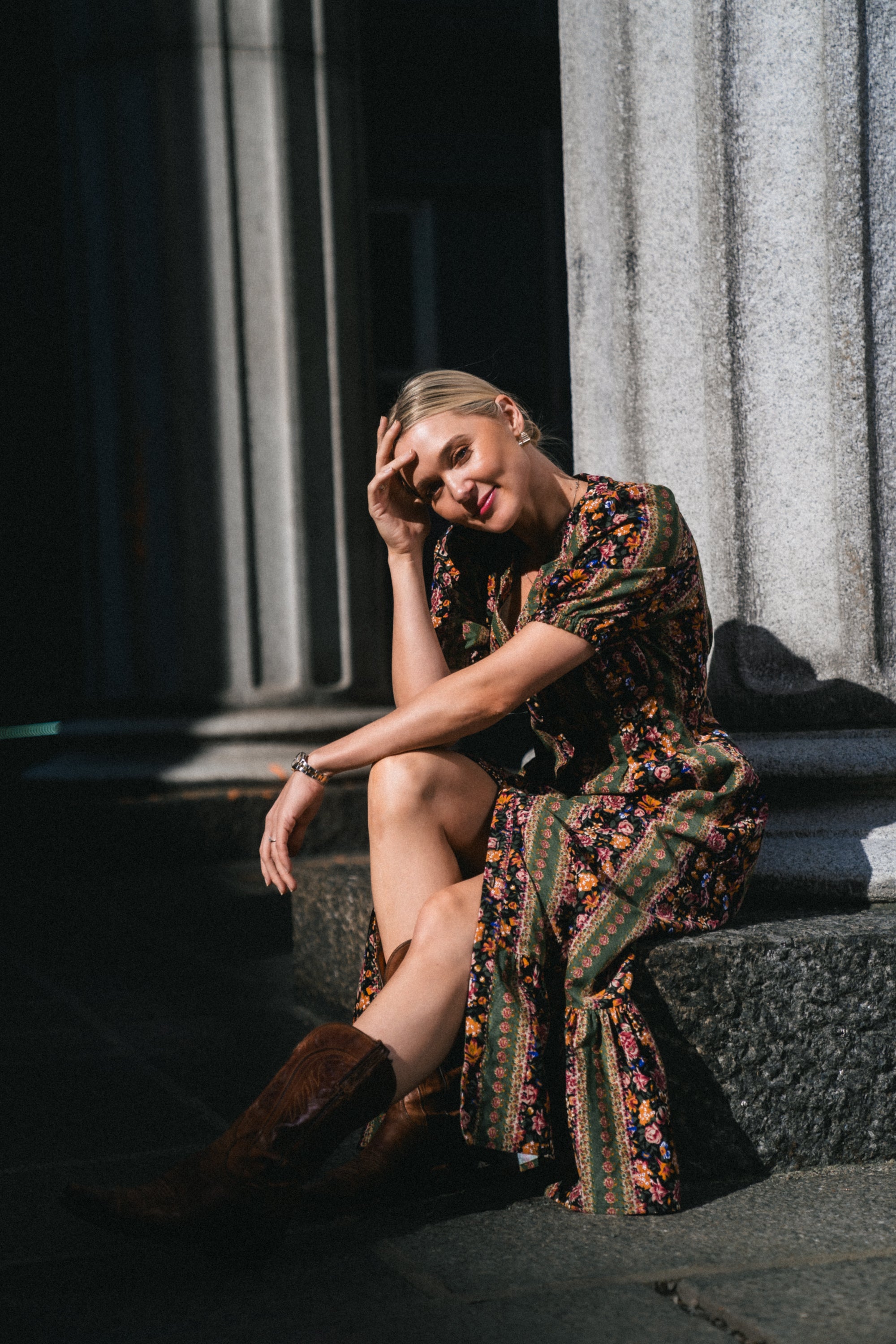 Knappekjolen med rynkekappe