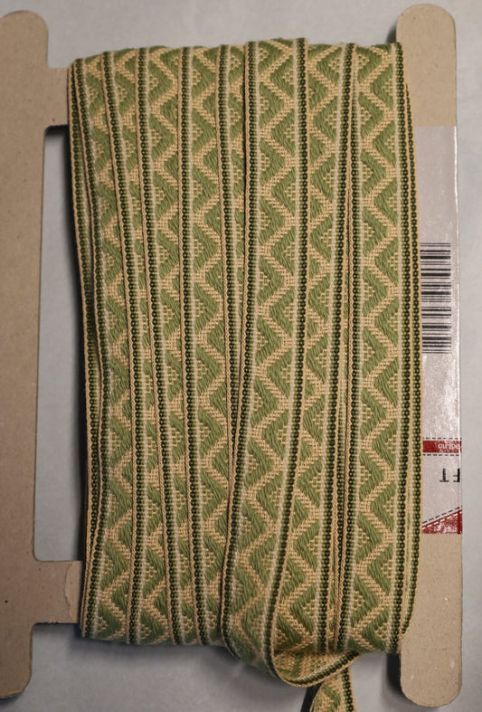 Ullbånd, Aker, 20 mm Grønn