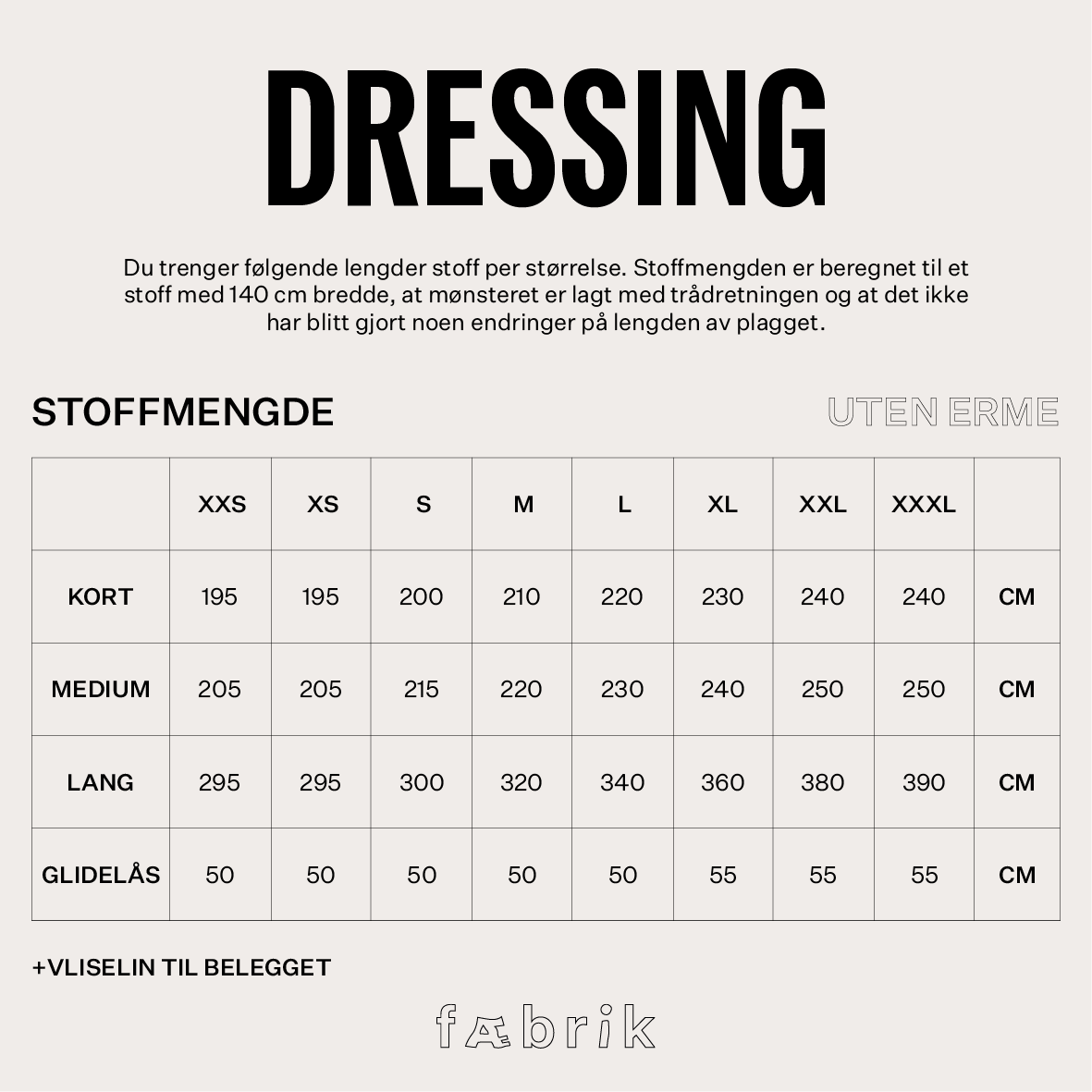 Kort Dressing med rund hals