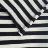 Hvit/Svart stripet jersey