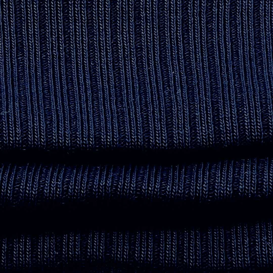 Body mønster + stoff - Mørk blå rib