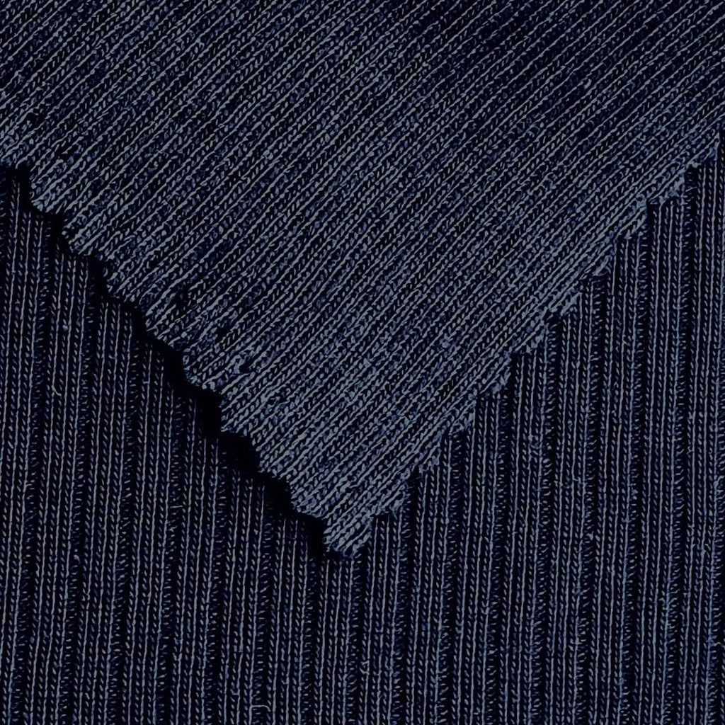 Body mønster + stoff - Mørk blå rib