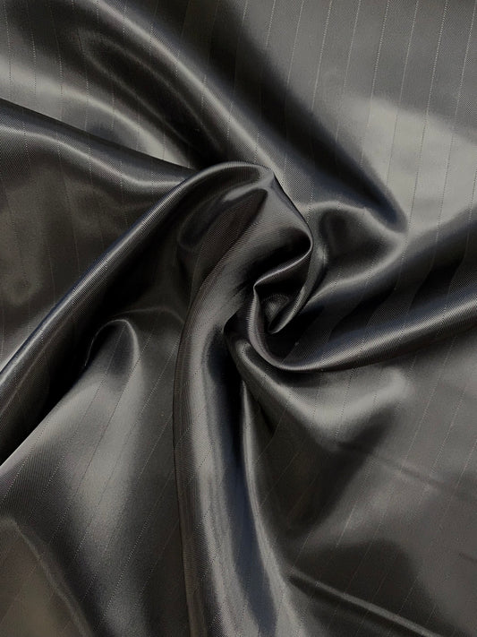 Fôr - Sort m/sorte striper Viskose