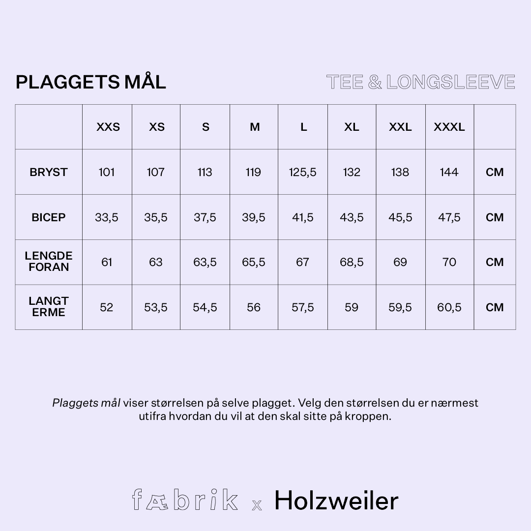 Holzweiler Longsleeve/T-skjorte mønster