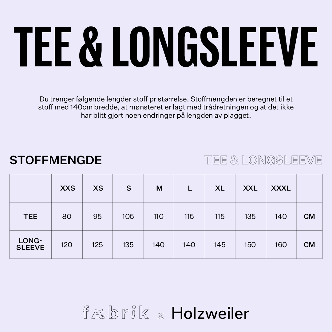 Holzweiler Longsleeve/T-skjorte mønster