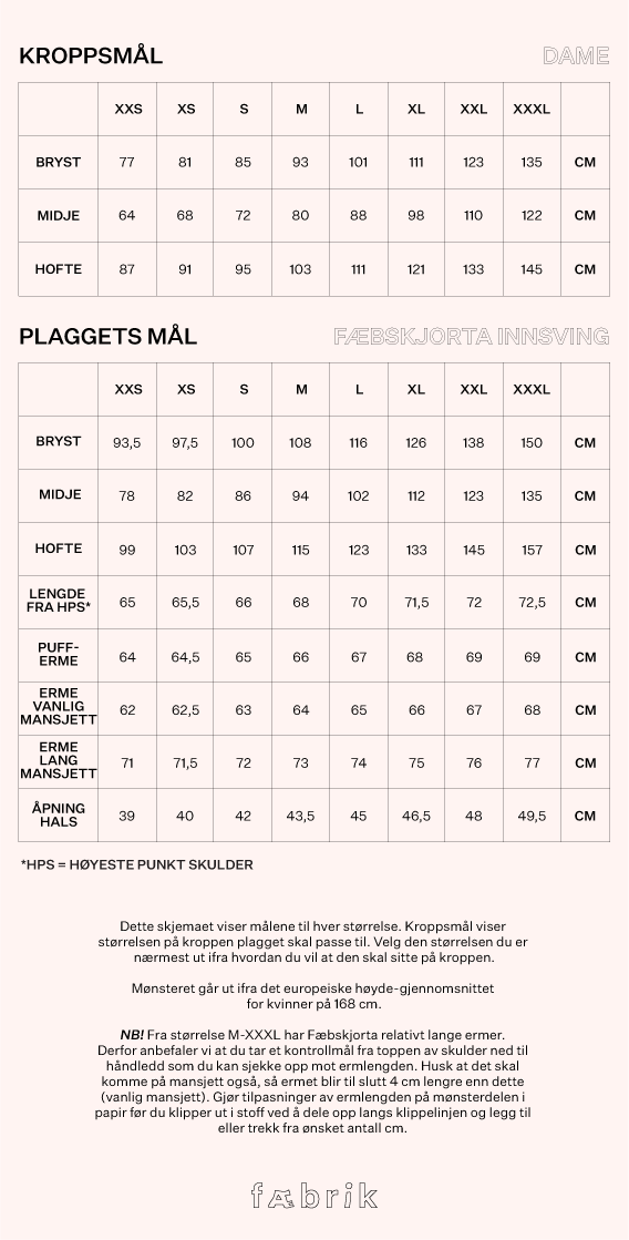 Fæbskjorta innsving + Klas lyseblå bomull