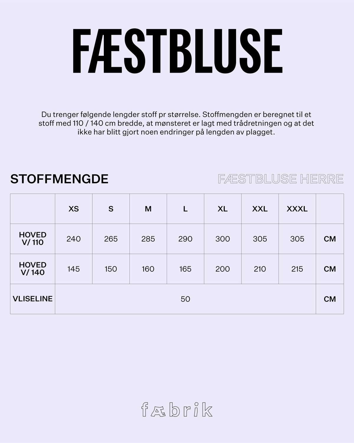 Fæstbluse Herre - digitalt mønster