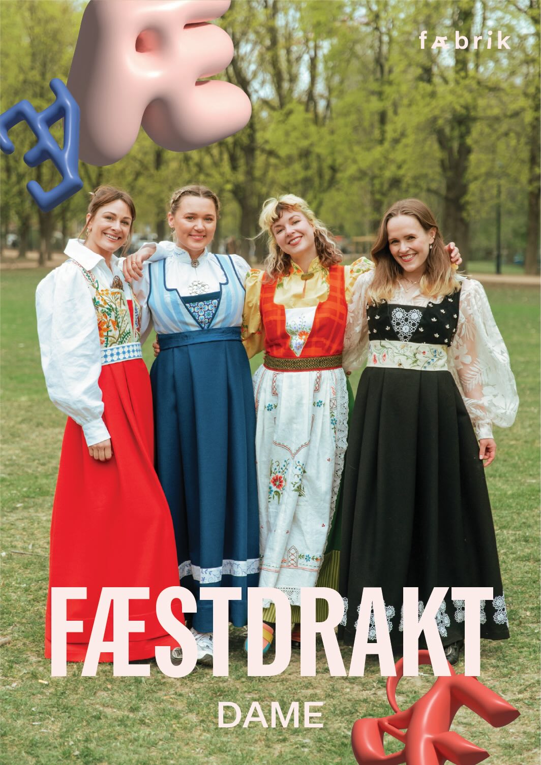 Fæstdrakt dame - Fysisk mønster