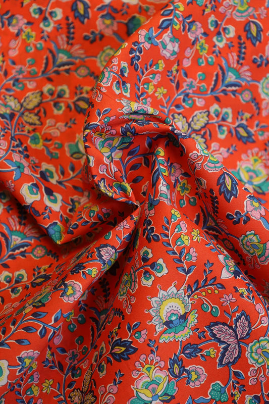 Liberty Fabrics - Kazusa Rød