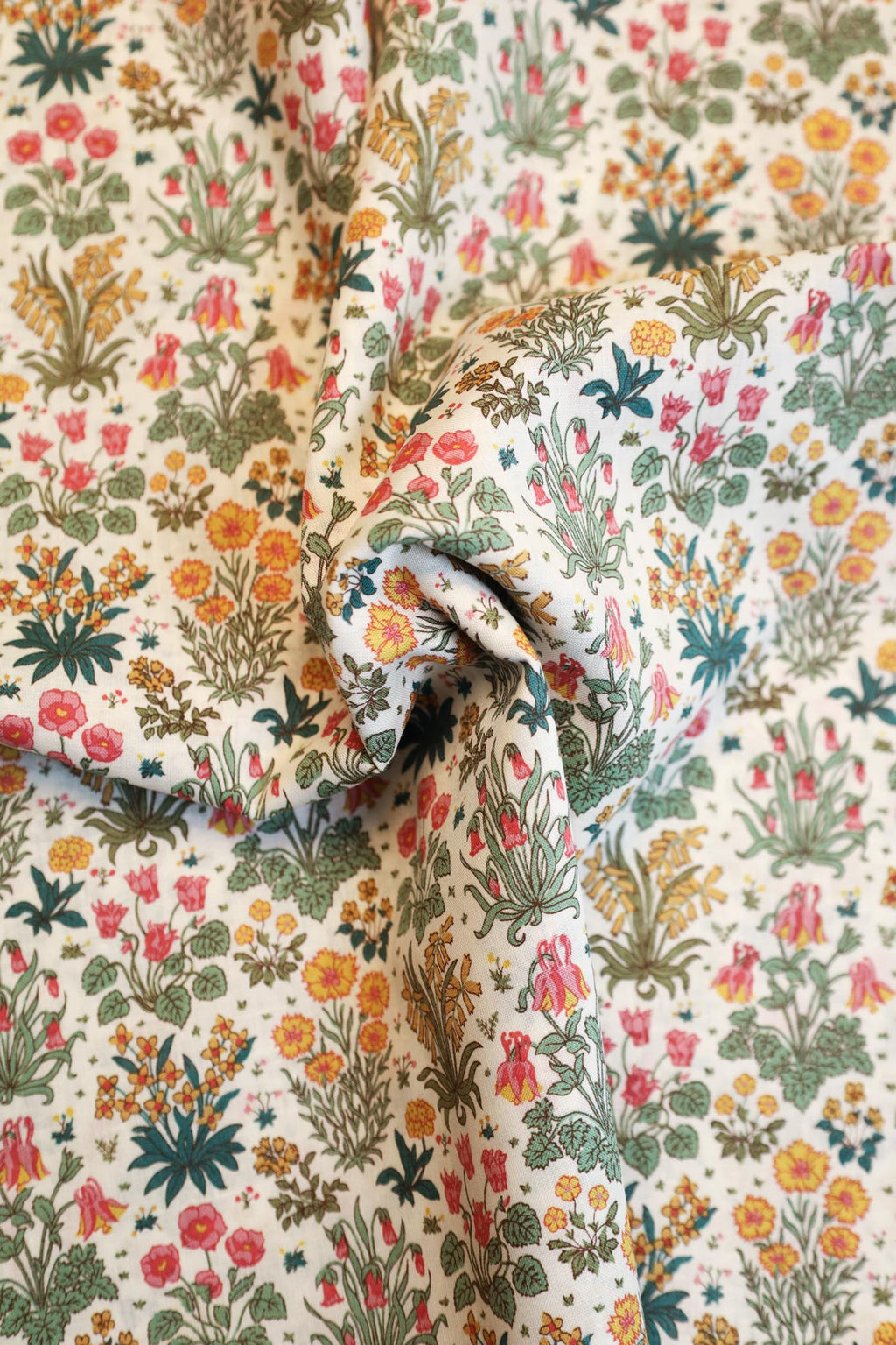 Liberty Fabrics - Colombe Study Grønn Lin