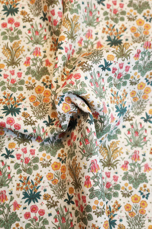 Liberty Fabrics - Colombe Study Grønn Lin
