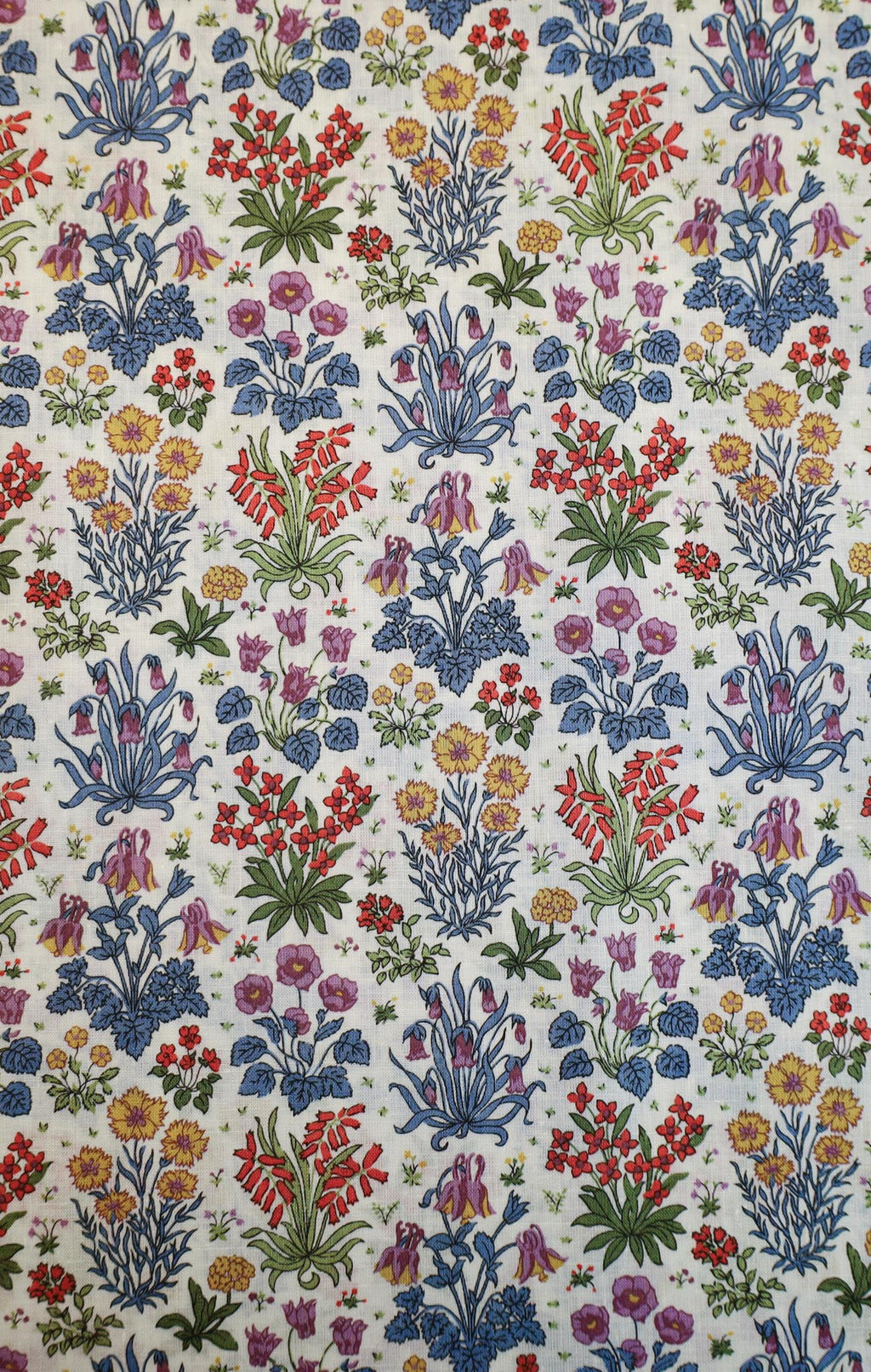 Liberty Fabrics - Colombe Study Blå Lin