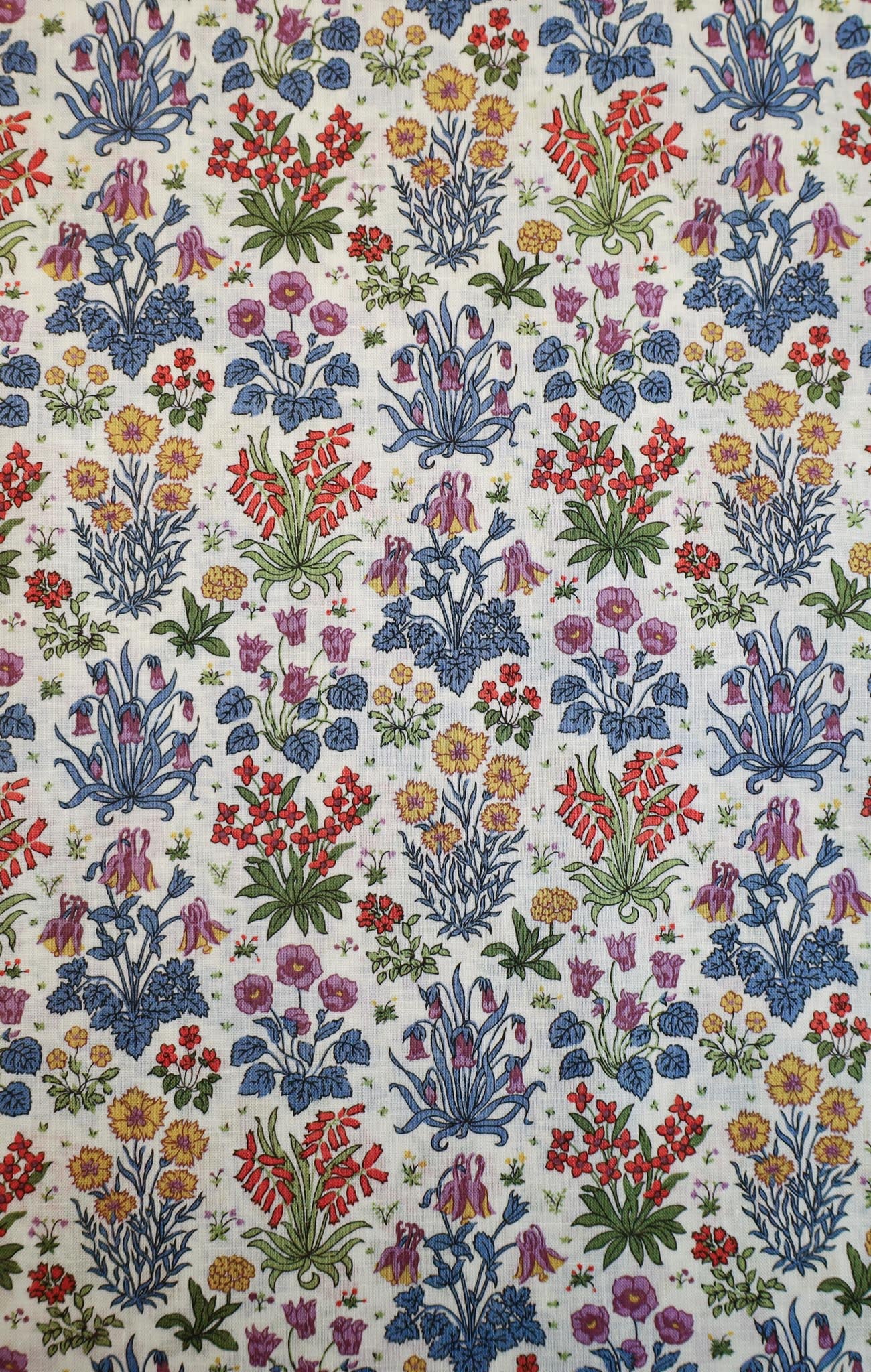 Liberty Fabrics - Colombe Study Blå Lin