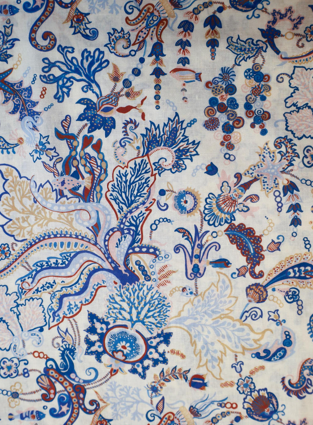 Liberty Fabrics - Ocean Deep Blå Lin