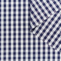 Gingham Cotton Poplin blå / hvit