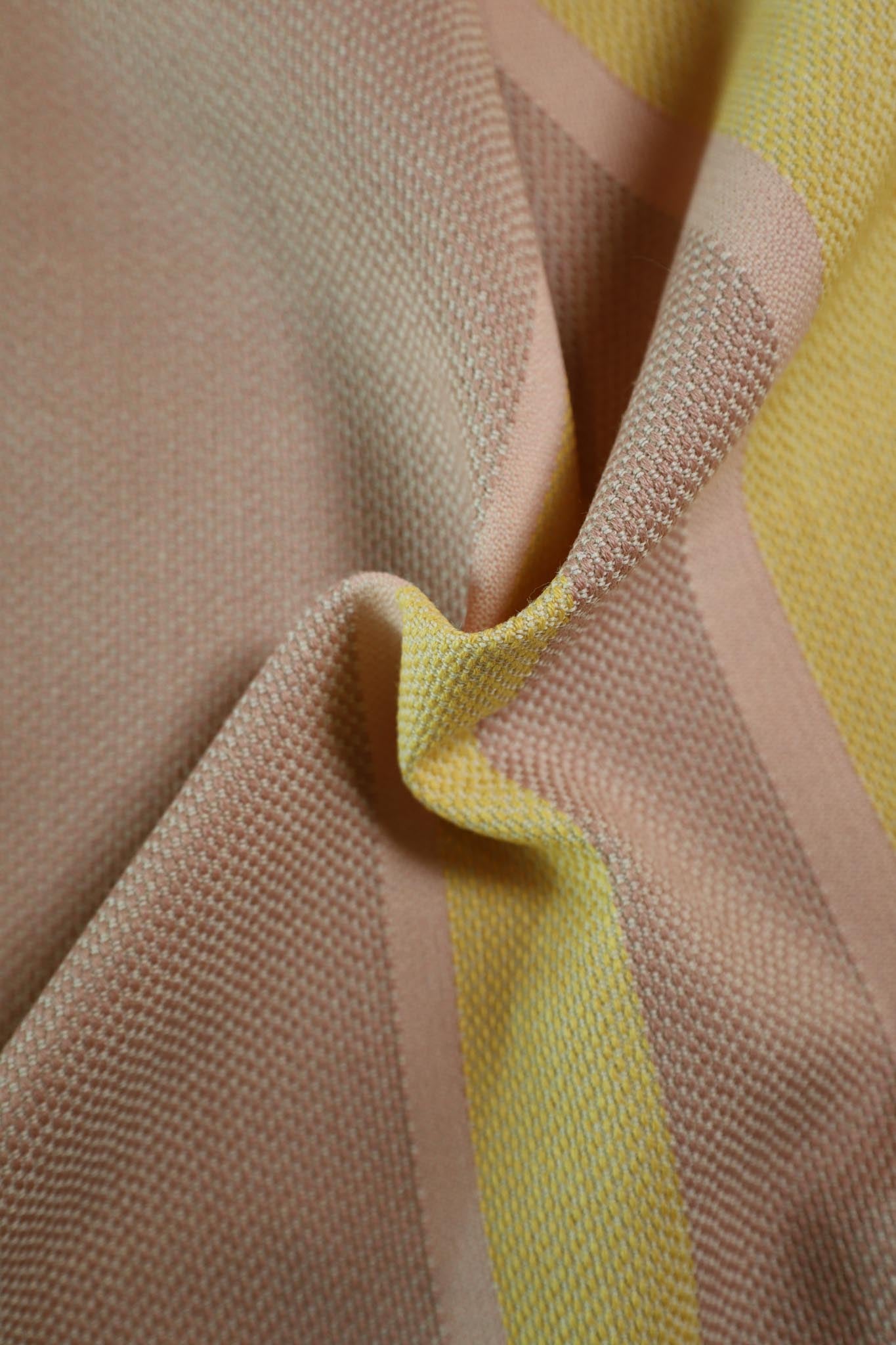 Gudrun tekstil - Multistripe rosa/gul