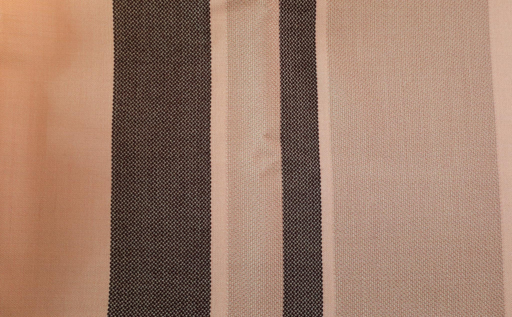 Gudrun tekstil - Multistripe burgunder/rosa