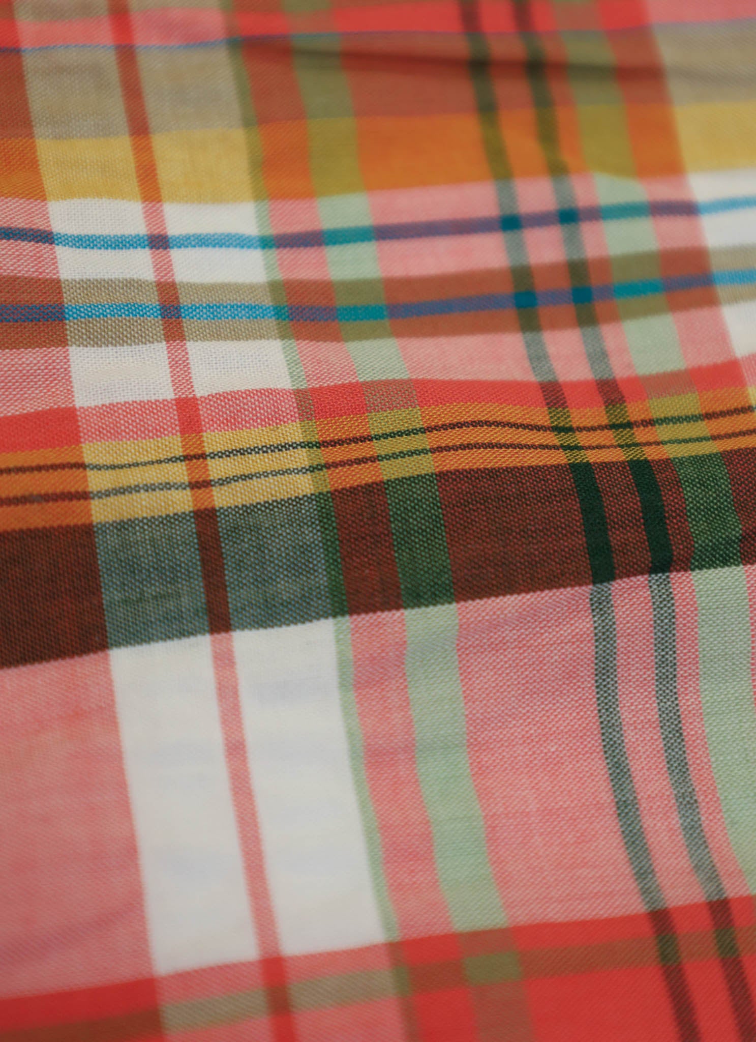 Piknik rød rutet bomull