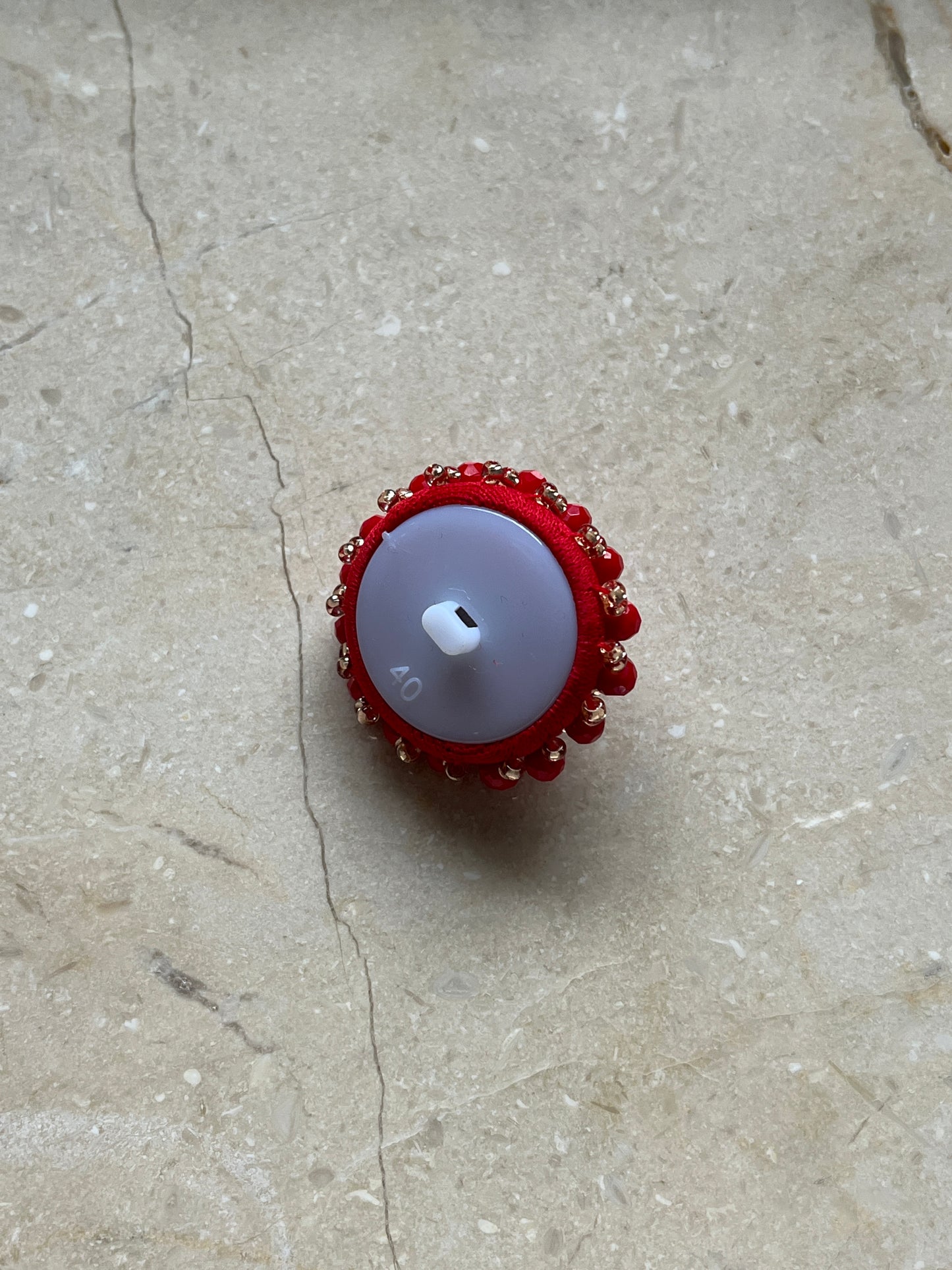 Cathy Button - Red