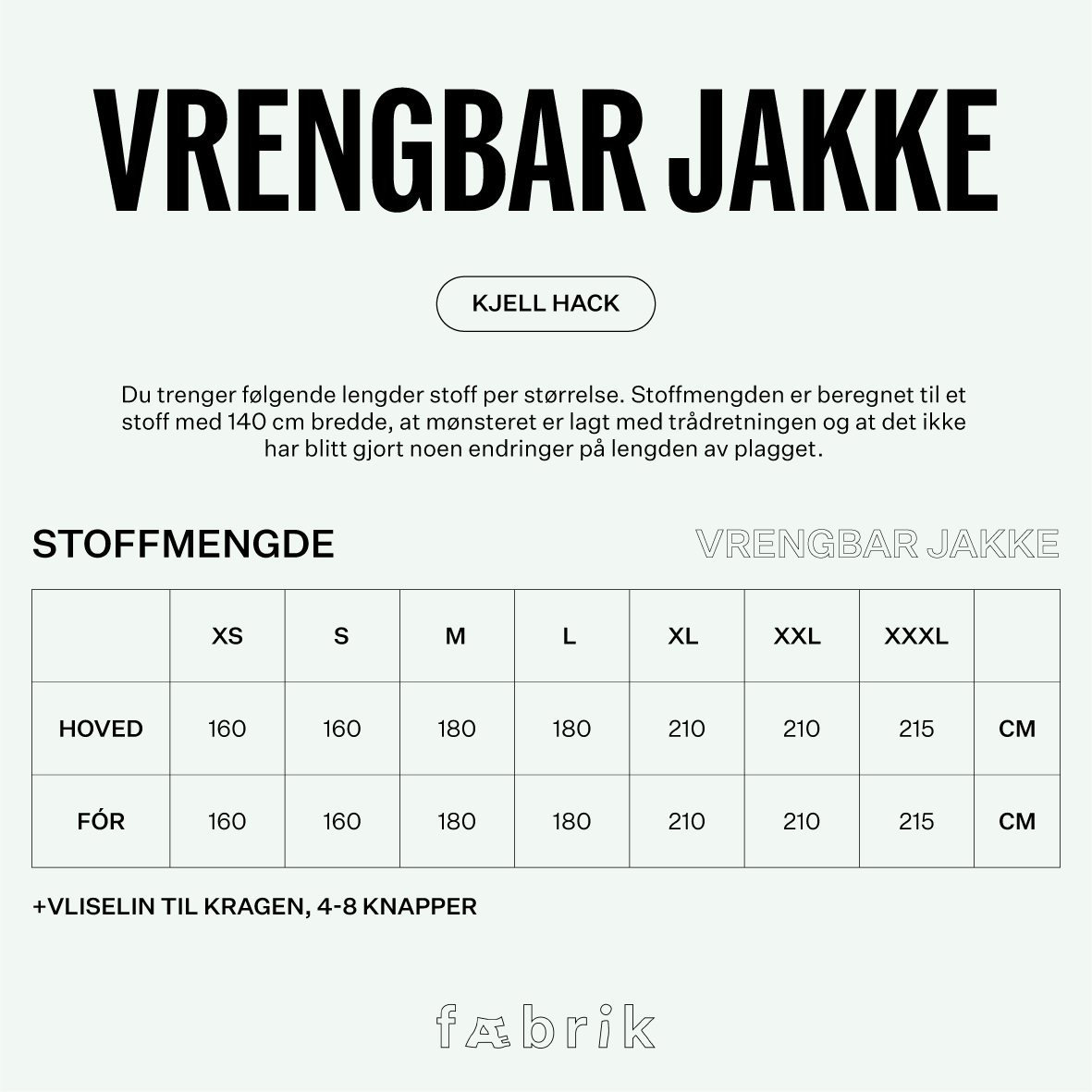 Kjell hack - Vrengbar jakke