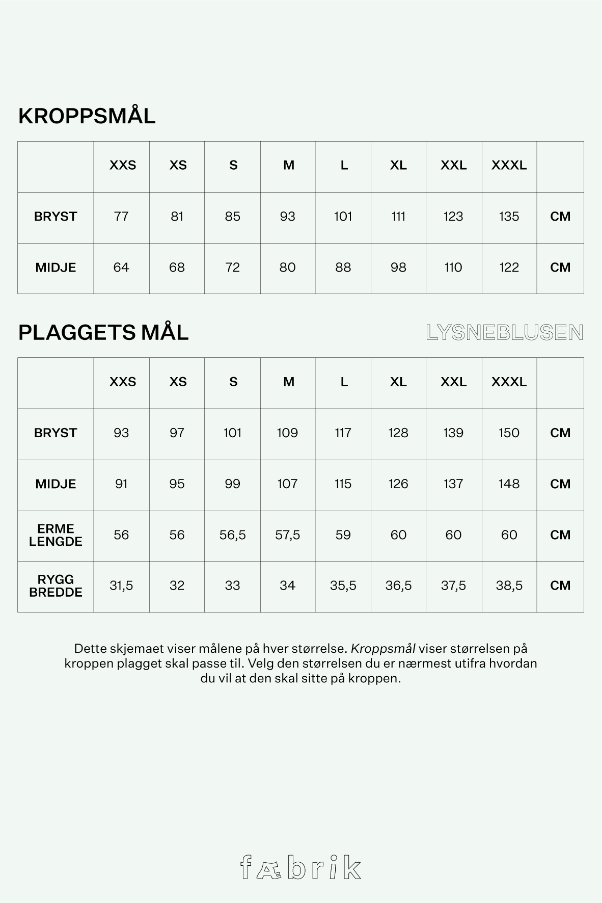 Lysneblusen mønster + Poplin lys blå