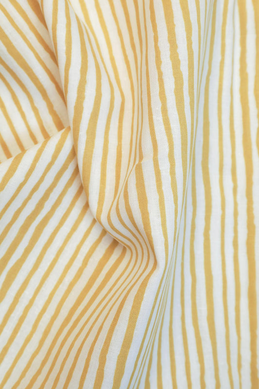 Linda - Stripet gul Lin