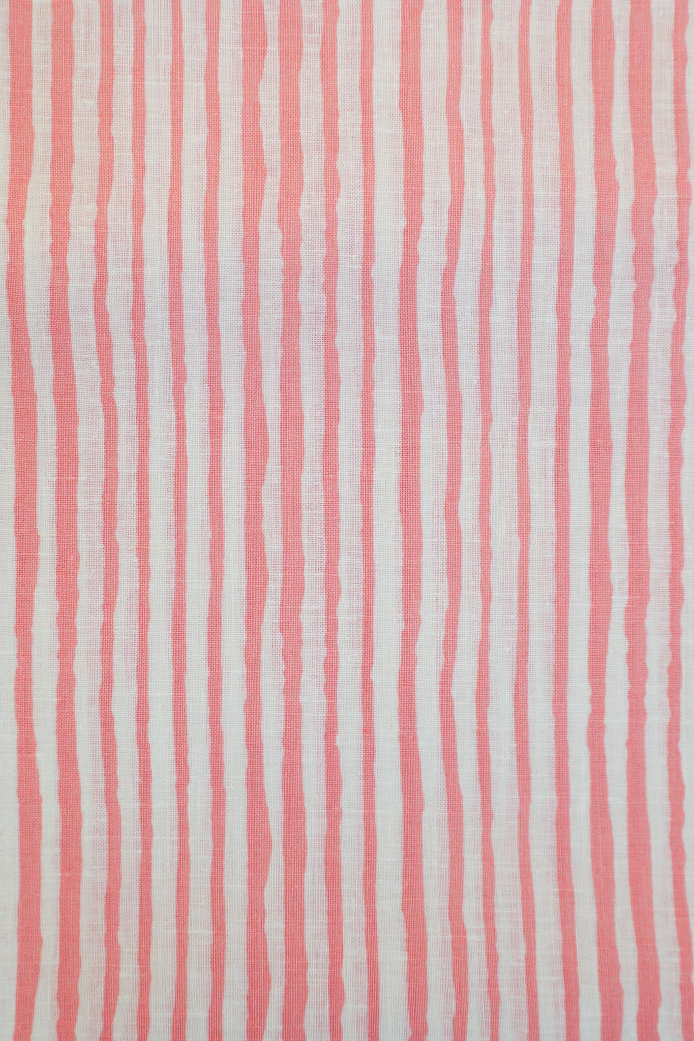 Linda - Stripet rød Lin