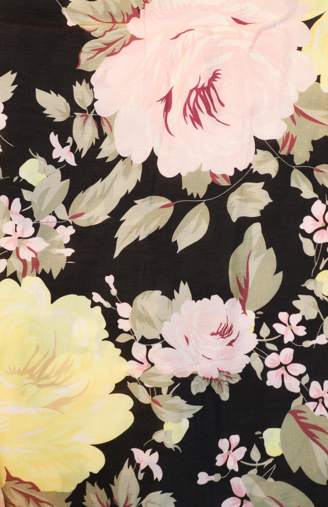 byTimo - Midnight Bouquet Viskose Slub