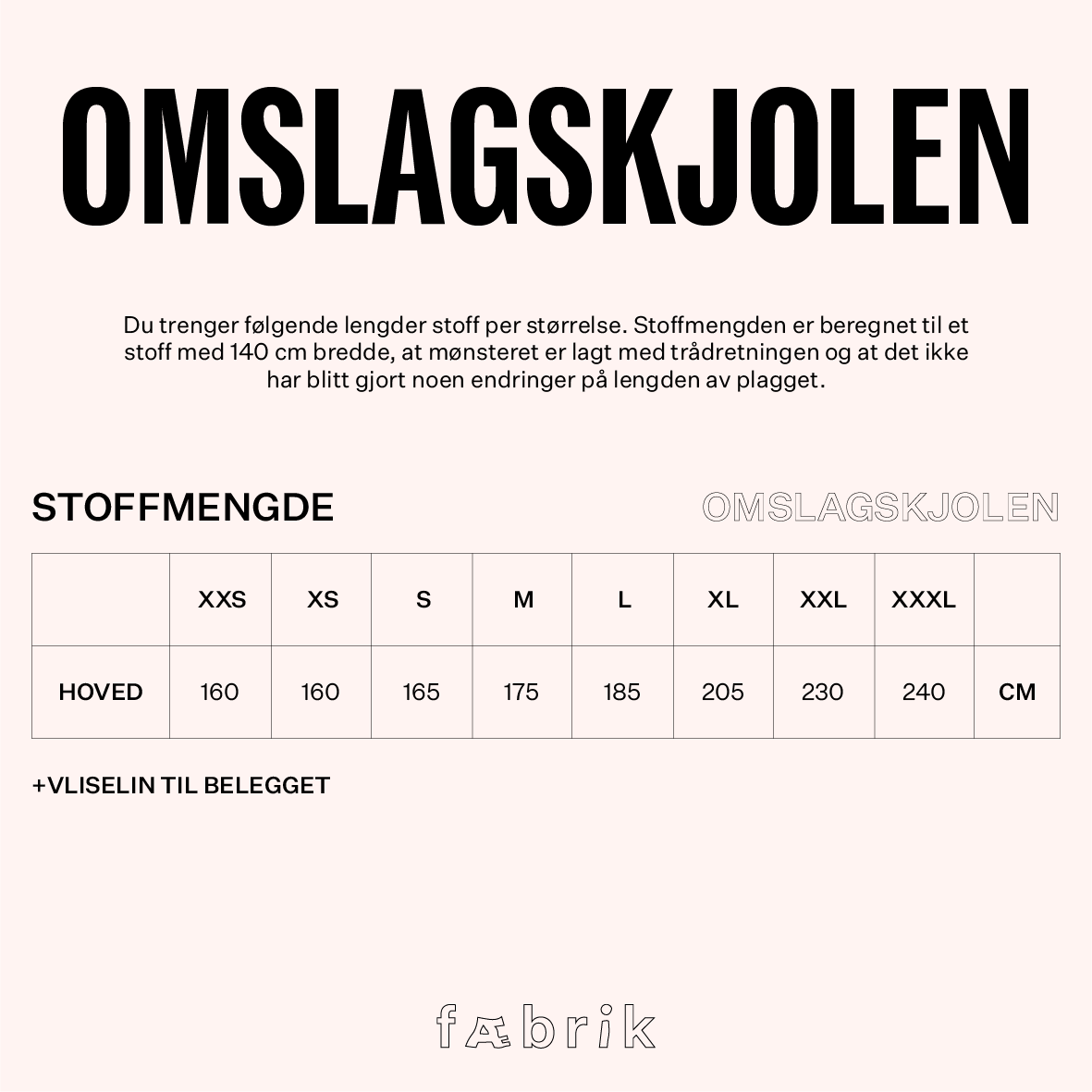 Omslagskjolen - Fysisk mønster