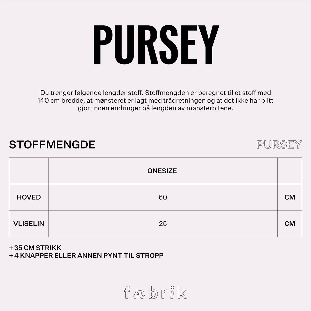 Pursey mønster