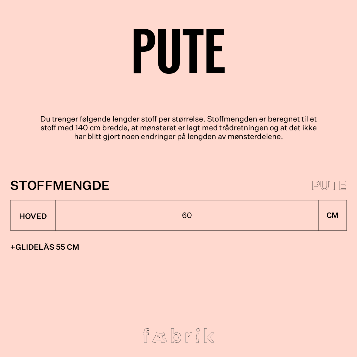 Putemønster - 11 Flokk Sort