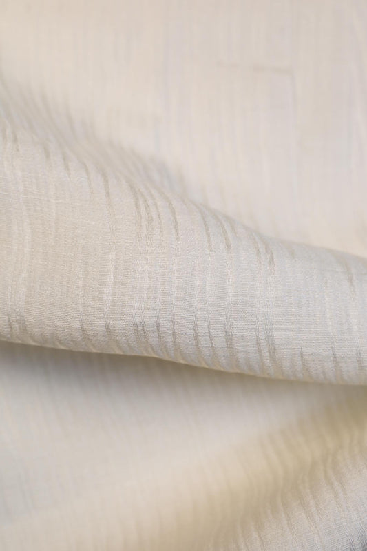 Sandra - Krem Zebra Teksturert Silke