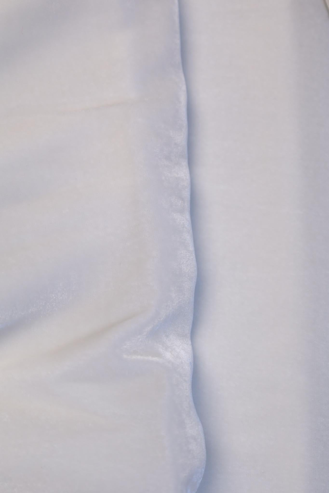 Sandra - Krem Fløyel Rayon/Silke