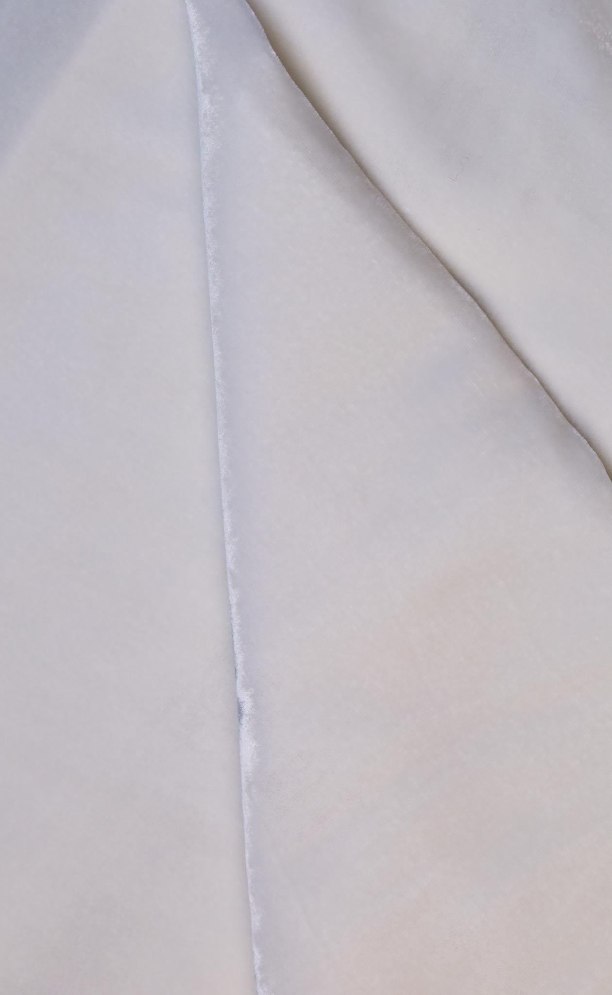 Sandra - Krem Fløyel Rayon/Silke