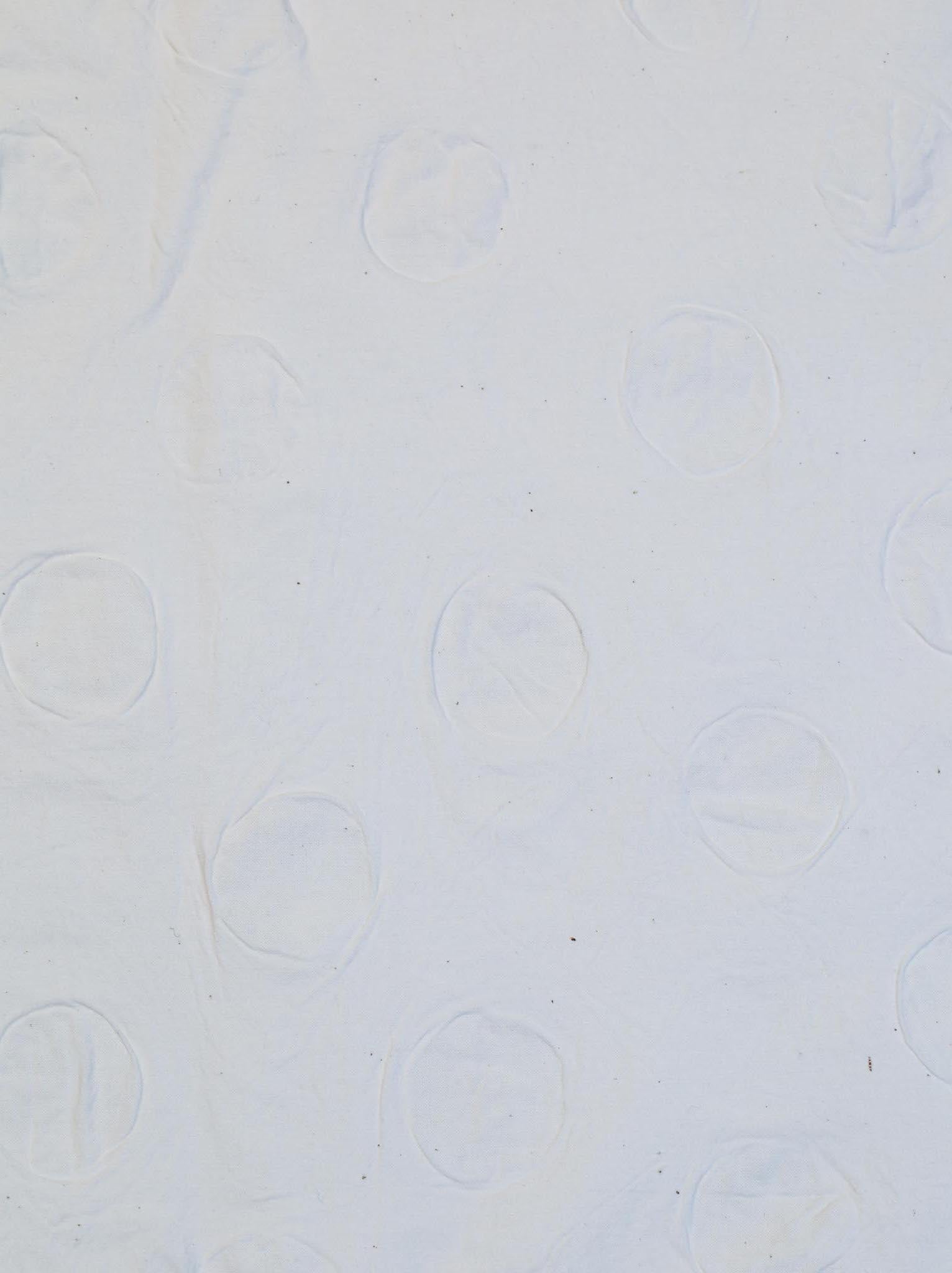 Sandra - Krem Polkadot Tekstuerert Bomull