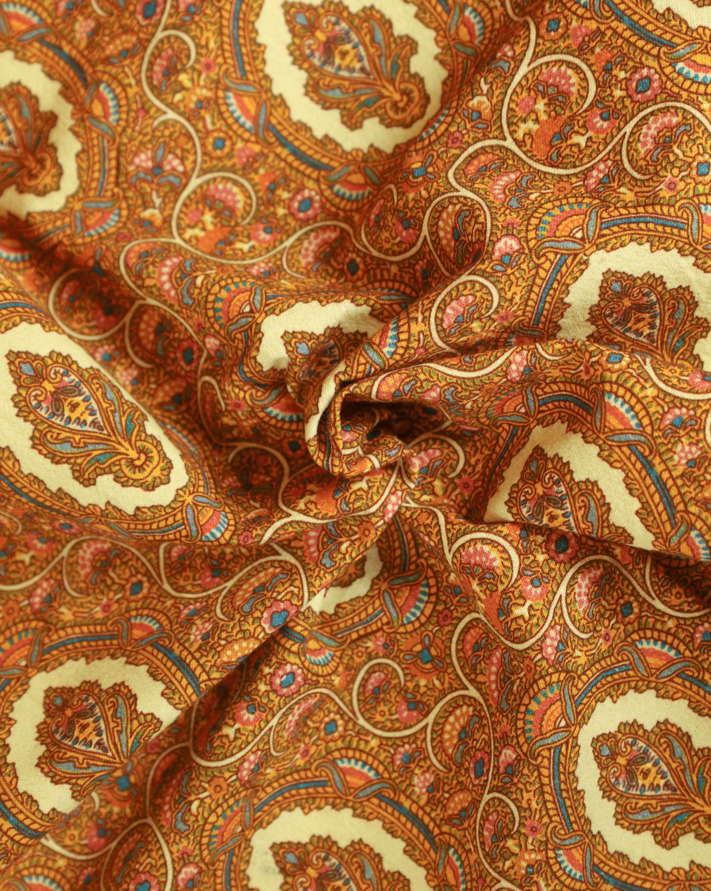 byTiMo Paisley Yellow Cotton